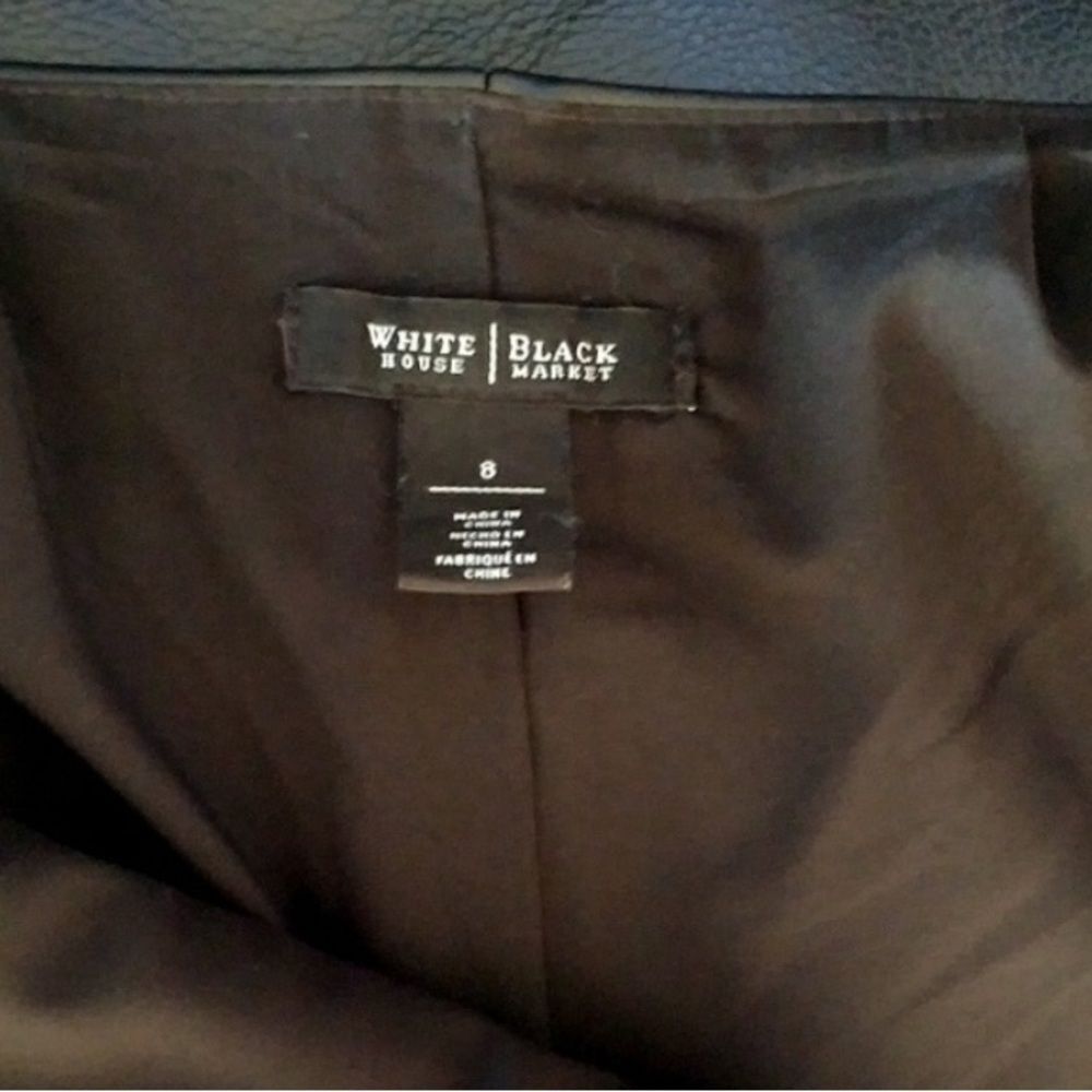 White House Black Market leather pencil skirt - Picture 7 of 12